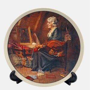 1979 Knowles Norman Rockwell Mother's Day Collectible Plate Porcelain China 8.5"